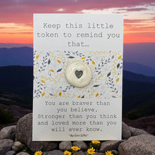 Load image into Gallery viewer, Ceramic Pocket Token/Hug Cards
