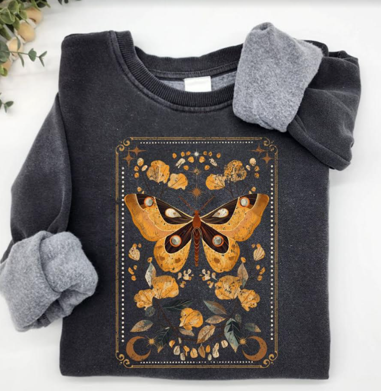 Weathered Butterfly Crewneck