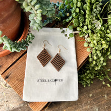 Load image into Gallery viewer, Steel &amp; Clover Earrings
