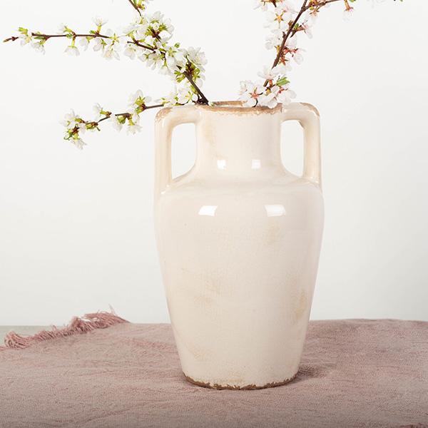 Cream Glazed Flower Vases (Variety)