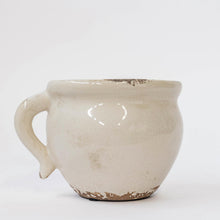 Load image into Gallery viewer, Cream Glazed Flower Pot
