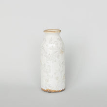 Load image into Gallery viewer, White Floral Vintage Style Glazed Flower Vases (Variety)
