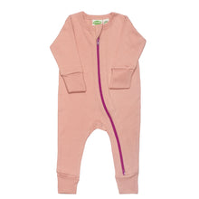 Load image into Gallery viewer, Organic Essential Basic &#39;2-Way&#39; Zipper Romper - Long Sleeve

