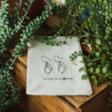 Load image into Gallery viewer, Steel &amp; Clover Earrings
