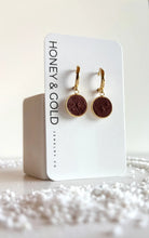 Load image into Gallery viewer, Honey &amp; Gold Clay Dangle Earrings
