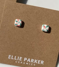 Load image into Gallery viewer, Holiday Ceramic Stud Earrings
