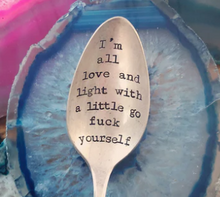 Load image into Gallery viewer, Hand Stamped Spoons (Sweary)
