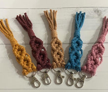 Load image into Gallery viewer, Boho Macrame Keychain
