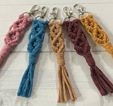 Load image into Gallery viewer, Boho Macrame Keychain
