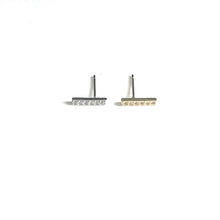 Load image into Gallery viewer, Silver Shaped Studs
