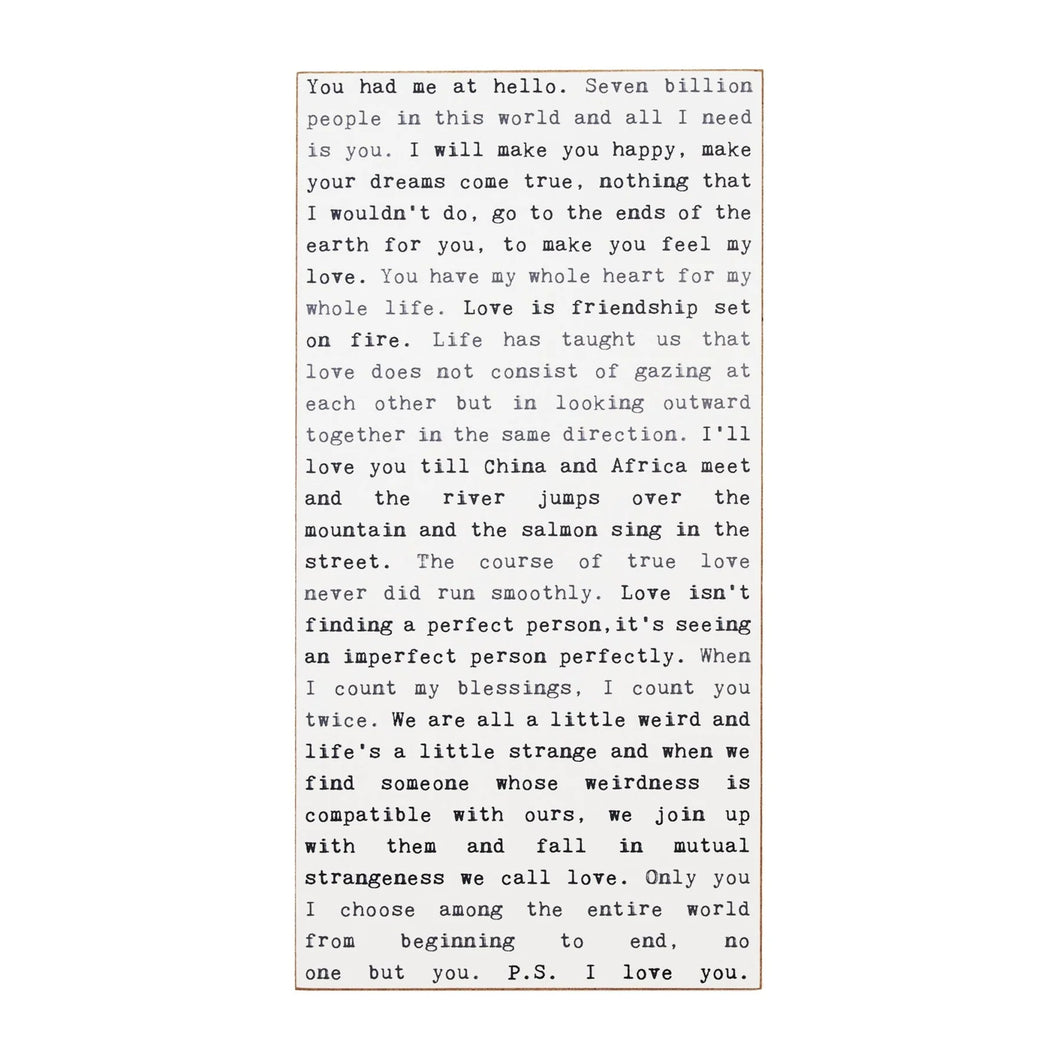 Typewriter Wall Plaques