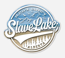 Load image into Gallery viewer, Slave Lake Coordinates Magnet
