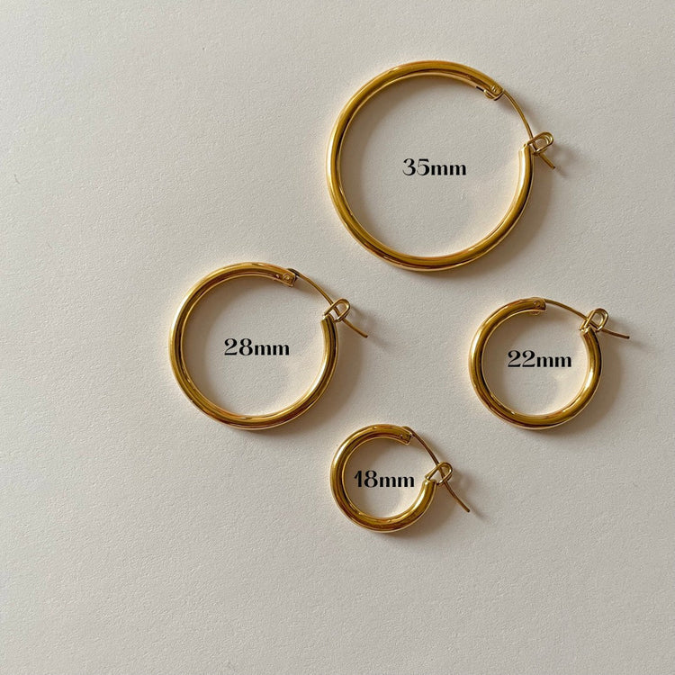 Minimal Gold Hoops