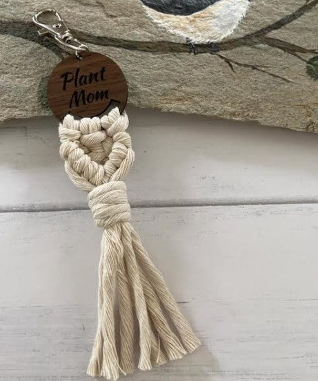 Funny Boho Macrame Keychain