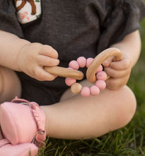 Load image into Gallery viewer, Wooden Rattle Teething Rings
