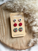 Load image into Gallery viewer, Holiday Clay Dangles &amp; Studs
