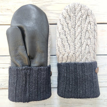 Load image into Gallery viewer, Luxe Wool Mittens with Leather or Suede
