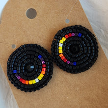 Load image into Gallery viewer, Indigenous Hand Beaded Round Studs
