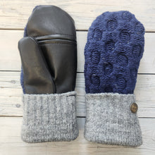 Load image into Gallery viewer, Luxe Wool Mittens with Leather or Suede
