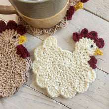 Load image into Gallery viewer, Crochet Chicken Coasters

