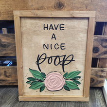 Load image into Gallery viewer, Handpainted Floral Art Bathroom Signs
