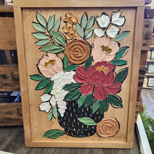 Load image into Gallery viewer, Handpainted Floral Art Framed
