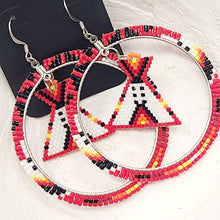 Load image into Gallery viewer, Indigenous Hand Beaded Dangles

