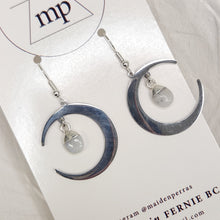 Load image into Gallery viewer, Maiden Perras Gemstone Dangles (Assorted Silver)
