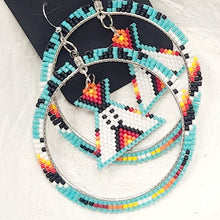 Load image into Gallery viewer, Indigenous Hand Beaded Dangles
