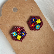 Load image into Gallery viewer, Indigenous Hand Beaded Kohkom Studs
