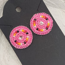 Load image into Gallery viewer, Indigenous Hand Beaded Round Studs
