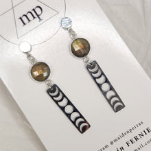 Load image into Gallery viewer, Maiden Perras Gemstone Dangles (Assorted Silver)
