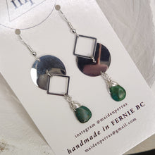 Load image into Gallery viewer, Maiden Perras Gemstone Dangles (Assorted Silver)
