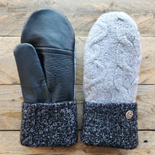 Load image into Gallery viewer, Luxe Wool Mittens with Leather or Suede
