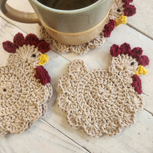 Load image into Gallery viewer, Crochet Chicken Coasters
