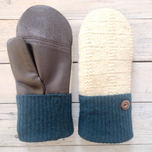 Load image into Gallery viewer, Luxe Wool Mittens with Leather or Suede
