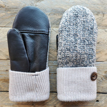 Load image into Gallery viewer, Luxe Wool Mittens with Leather or Suede
