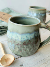 Load image into Gallery viewer, Pistachio Carved Mugs (Kiwi Pottery)
