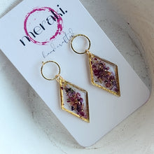 Load image into Gallery viewer, Meraki Crush Floral Dangles
