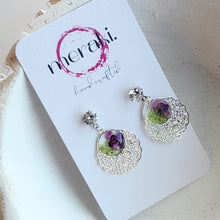 Load image into Gallery viewer, Meraki Crush Floral Dangles
