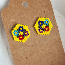 Load image into Gallery viewer, Indigenous Hand Beaded Kohkom Studs
