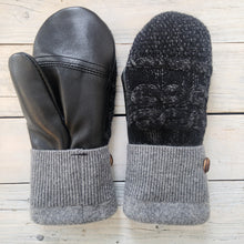 Load image into Gallery viewer, Luxe Wool Mittens with Leather or Suede
