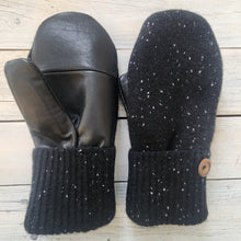 Load image into Gallery viewer, Luxe Wool Mittens with Leather or Suede
