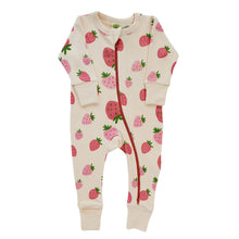 Load image into Gallery viewer, Organic Signature Print &#39;2-Way&#39; Zipper Romper - Long Sleeve
