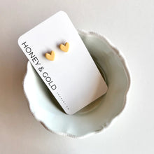 Load image into Gallery viewer, Honey &amp; Gold Clay Dangle Earrings
