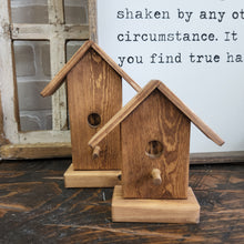 Load image into Gallery viewer, Wooden Birdhouse Spring Décor
