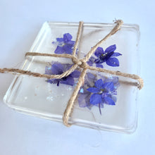 Load image into Gallery viewer, Pressed Floral Coaster Set
