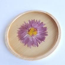 Load image into Gallery viewer, Pressed Floral Wood Coaster
