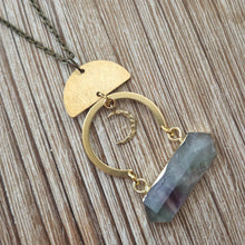 Load image into Gallery viewer, Maiden Perras Gemstone Long Necklaces (Gold)
