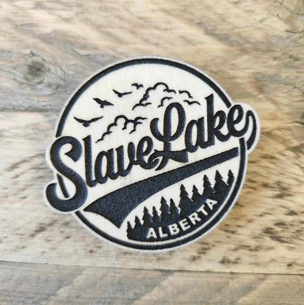 Slave Lake Wooden Magnet – Creative Goods & Co.